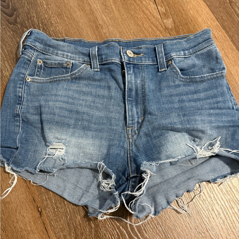 Casual Blue Denim Jean Shorts